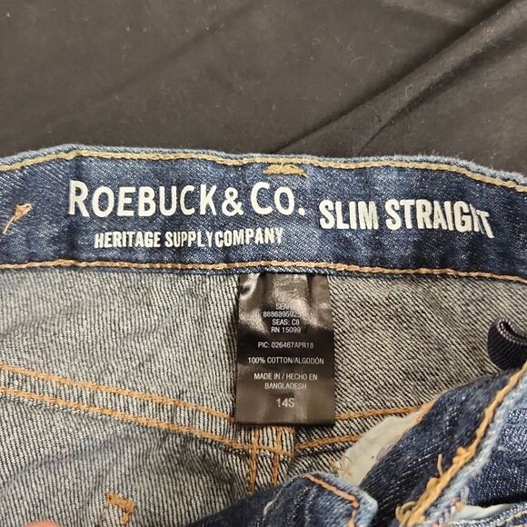 Vintage Sears Roebuck Slim Straight Jeans 14S - Picture 8 of 9